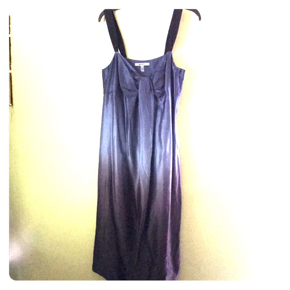 DKNYC Silky Gradient Shift Dress
